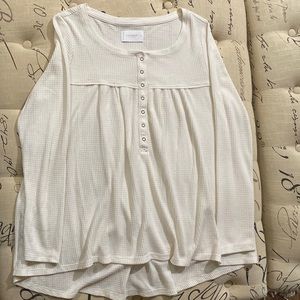 Lucky Brand “baby doll” thermal in size XL.  NWOT